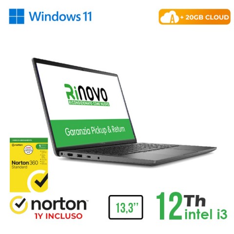 RINOVO NB DELL REFURBISHED Latitude 3340 i3-12XXU DDR4 8GB SSD 256GB HDMI 13.3" W11P CLOUD20GB Grade RINOVO NB DELL REFURBISHED Latitude 3340 i3-12XXU DDR4 8GB SSD 256GB HDMI 13.3" W11P CLOUD20GB Grade