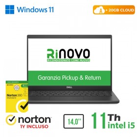 RINOVO NB DELL Latitude 3420-5420 REFURBISHED i5-11X00 DDR4 8GB SSD 256GB 14" W11P CLOUD20GB Grade A