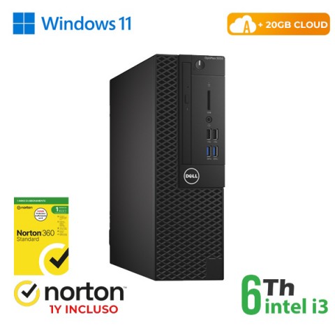 RINOVO PC DELL REFURBISHED Optiplex 3050-5050 SFF i3-6X00 DDR 8GB SSD 256GB HDMI W11P CLOUD20GB Gra RINOVO PC DELL REFURBISHED Optiplex 3050-5050 SFF i3-6X00 DDR 8GB SSD 256GB HDMI W11P CLOUD20GB Gra