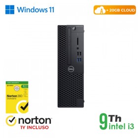 RINOVO PC DELL REFURBISHED Optiplex 3070-5070 SFF i3-9X00 DDR 8GB SSD 256GB HDMI W11P CLOUD20GB Gra RINOVO PC DELL REFURBISHED Optiplex 3070-5070 SFF i3-9X00 DDR 8GB SSD 256GB HDMI W11P CLOUD20GB Gra