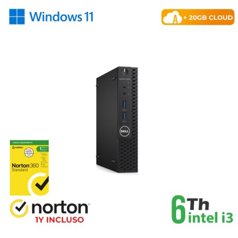RINOVO Mini PC DELL Optiplex 3050M i3-6X00T DDR4 8GB SSD 256GB W11P HDMI CLOUD20GB Grade A 1Y Warran RINOVO Mini PC DELL Optiplex 3050M i3-6X00T DDR4 8GB SSD 256GB W11P HDMI CLOUD20GB Grade A 1Y Warran
