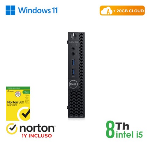 RINOVO Mini PC DELL REFURBISHED Optiplex 3060-5060M i5-8X00/DDR4 16GB/SSD 128GB/W11P/HDMI/CLOUD20GB/ RINOVO Mini PC DELL REFURBISHED Optiplex 3060-5060M i5-8X00/DDR4 16GB/SSD 128GB/W11P/HDMI/CLOUD20GB/