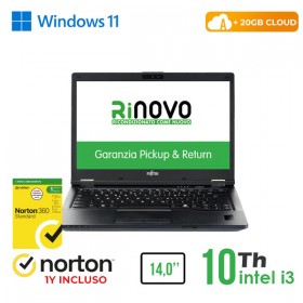 RINOVO NB FUJITSU REFURBISHED LIFEBOOK 5410 i3-10X00 DDR4 8GB SSD 256GB 14" W11P CLOUD20GB Grade A 1 RINOVO NB FUJITSU REFURBISHED LIFEBOOK 5410 i3-10X00 DDR4 8GB SSD 256GB 14" W11P CLOUD20GB Grade A 1