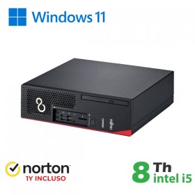 RINOVO FUJITSU PC REFURBISHED ESPRIMO D738 SFF i58X00 DDR4 8GB SSD 256GB W11P + NORTON
