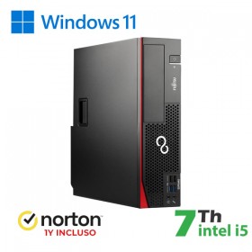 RINOVO FUJITSU PC REFURBISHED ESPRIMO D757-957 SFF I5-7X00 DDR4 16GB SSD 256GB W11P UPG  + NORTON
