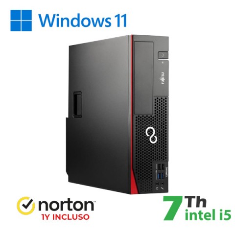 RINOVO FUJITSU PC REFURBISHED ESPRIMO D757-957 SFF I5-7X00 DDR4 16GB SSD 256GB W11P UPG  + NORTON