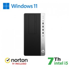RINOVO PC HP 600-800 G3 TOWER I5-7X00 DDR4 16GB SSD 512GB W11 PRO DVD GRADE A 1Y + NORTON