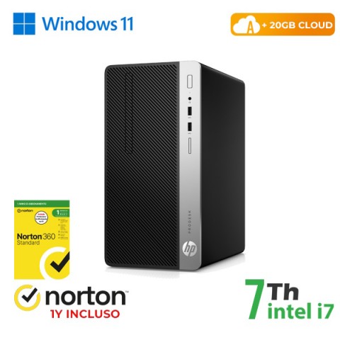 RINOVO PC HP 400-600 G3 Tower i7- 7X00 DDR4 8GB SSD256GB W11 CLOUD20GB Grade A 1Y Warranty NORTON RINOVO PC HP 400-600 G3 Tower i7- 7X00 DDR4 8GB SSD256GB W11 CLOUD20GB Grade A 1Y Warranty NORTON