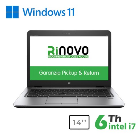 RINOVO HP NB REFURBISHED 840 G3 I7-6X00U DDR4 16GB SSD 240GB W11P NO DVD GRADE A 1Y