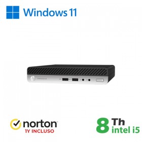 RINOVO HP ULTRA MINI PC DM REFURBISHED 400 G4 I5-8X00T SODDR4 16GB SSD 256GB W11P NO DVD GRADE A 1Y