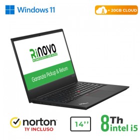 RINOVO LENOVO NB THINKPAD REFURBISHED E490 I5-8X00 DDR4 8GB SSD 256GB 14" W11P CLOUD20G GRADE A 1Y
