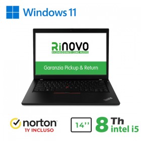 RINOVO LENOVO NB REFURBISHED THINKPAD L490 I5-8X00 DDR4 16GB SSD 240GB TOUCH W11P NO DVD GRADE A1Y + RINOVO LENOVO NB REFURBISHED THINKPAD L490 I5-8X00 DDR4 16GB SSD 240GB TOUCH W11P NO DVD GRADE A1Y +