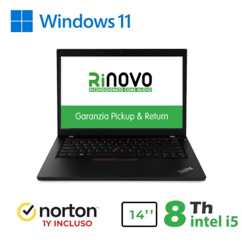 RINOVO LENOVO NB REFURBISHED THINKPAD L490 I5-8X00 DDR4 16GB SSD 240GB TOUCH W11P NO DVD GRADE A1Y + RINOVO LENOVO NB REFURBISHED THINKPAD L490 I5-8X00 DDR4 16GB SSD 240GB TOUCH W11P NO DVD GRADE A1Y +
