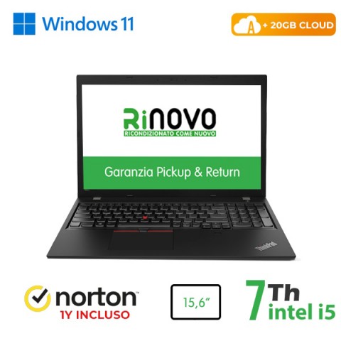 RINOVO NB LENOVO REFURBISHED L570 i5-7X00 DDR4 16GB SSD 256GB 15.6" W11P UPG 20GB CLOUD+NORTON