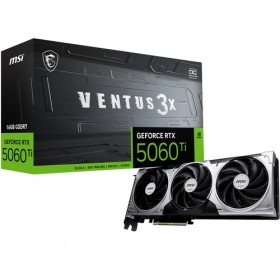 MSI VGA GEFORCE RTX 5060 TI, RTX 5060 Ti 16G VENTUS 3X OC, 16GB GDDR7, HDMI/DP*3. ATX, TRIPLE FAN ,O