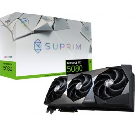 MSI VGA GEFORCE RTX 5080, RTX 5080 16G SUPRIM SOC, 16GB GDDR7, HDMI/DP*3, ATX, TRI FROZR, OC