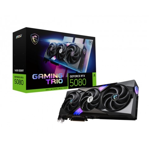 MSI VGA RTX 5080, RTX 5080 16G VANGUARD SOC, 16GB GDDR7, HDMI/DP*3, TRI FROZR, OC