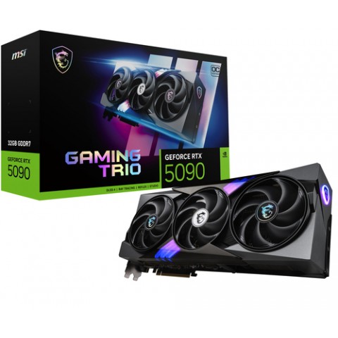 MSI VGA GEFORCE RTX 5090, RTX 5090 32G GAMING TRIO OC, 32GB GDDR7, HDMI/DP3, TRI FROZR, OC