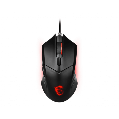 MSI MOUSE GAMING CLUTCH GM08 WIRED OTTICO, 4200 DPI, LED ROSSO