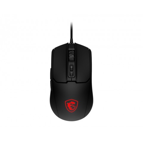 MSI MOUSE FORGE GM100, USB, OTTICO, 6400DPI, 7 PULSANTI CON ROTELLA, NERO