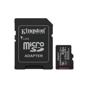 KINGSTON MICRO SDXC 512GB CANVAS SELECT PLUS GEN3 150MB CARD CON ADATTATORE KINGSTON MICRO SDXC 512GB CANVAS SELECT PLUS GEN3 150MB CARD CON ADATTATORE