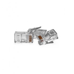 VULTECH CONNETTORI TRASPARENTI RJ45 UTP 8P8C CAT5E - CAT6 VULTECH CONNETTORI TRASPARENTI RJ45 UTP 8P8C CAT5E - CAT6