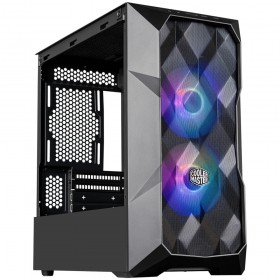 COOLER MASTER CASE MASTERBOX TD300 MESH BLACK ARGB, SIDE-PANEL, MID-TOWER, MICRO-ATX MINI-ITX