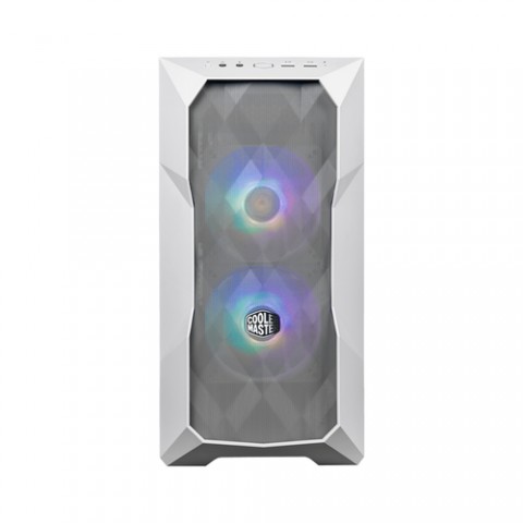 COOLER MASTER CASE MASTERBOX TD300 MESH WHITE ARGB, SIDE-PANEL, MID-TOWER, MICRO-ATX MINI-ITX