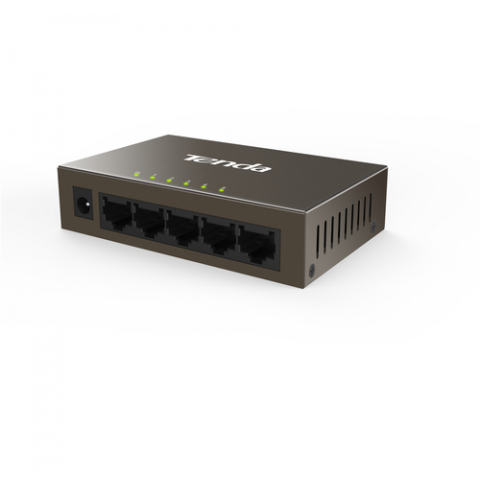 TENDA SWITCH 5 PORTE LAN 10/100, IEEE 802.3/U/X, SWITCHING 1.0GBPS, MAC ADDRESS TABLE 1K