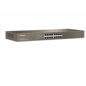 TENDA SWITCH 16 PORTE LAN GIGABIT, IEEE 802.3/U/X/AB, SWITCHING 32GBPS, PROTEZIONE FULMINI 6KV