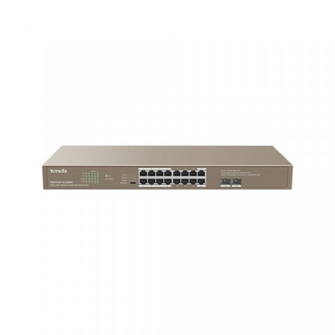 TENDA SWITCH 16GE+2SFP ETHERNET SWITCH WITH 16-PORT POE