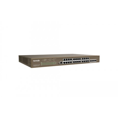 TENDA SWITCH L3 MANAGED POE SWITCH 24 PORTE 10/100/1000 BASE-T ETHERNET - 4 PORTE 1000 BASE-X SFP -1