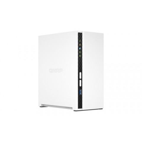 QNAP NAS TOWER 2BAY ARM 4CORE 2.0GHz 2xSATA 6GB/S 3.5"/2.5" 2GB RAM ON-BOARD 1xGBE, 1xUSB3.2 GEN1, CAPACITA MAX 18TB A BAY