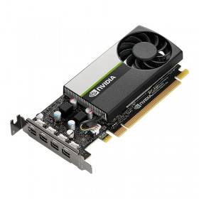 PNY VGA QUADRO T1000 LOW PROFILE 4GB GDDR6, 4x Mini DP, 4x mDP to DP adapter, 1x ATX bracket