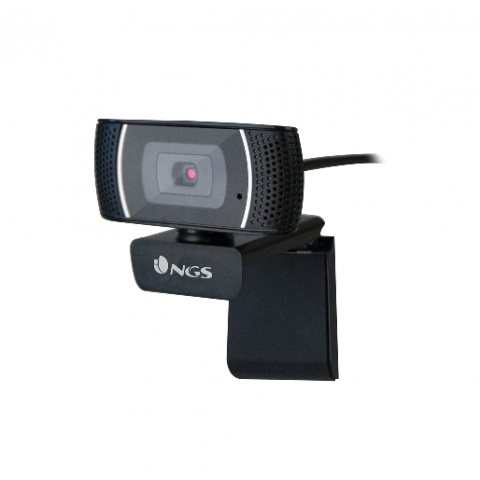 NGS WEBCAM FULL HD 1920X1080P, USB 2.0, MICROFONO OMNIDIREZIONALE INCORPORATO, LUNGHEZZA CAVO 2MT, SENSORE CMOS 1/4, ANGOLO VISUALE 60 GRADI, AUTOFOCUS