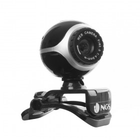 NGS WEBCAM RISOLUZIONE 5MPX CON MICROFONO INCORPORATO, ZOOM FACE TRACKING USB 2.0, SENSORE CMOS 300KPX