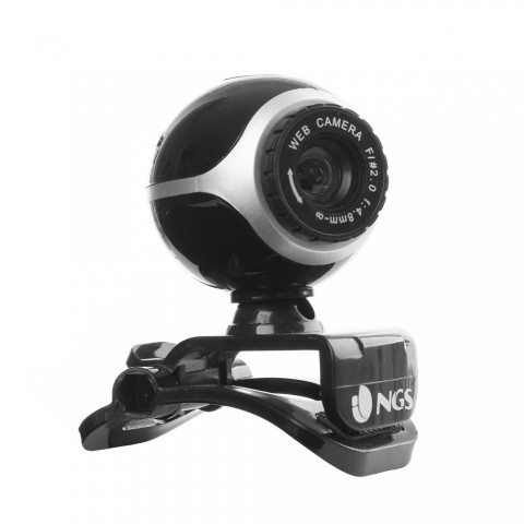 NGS WEBCAM RISOLUZIONE 5MPX CON MICROFONO INCORPORATO, ZOOM FACE TRACKING USB 2.0, SENSORE CMOS 300KPX