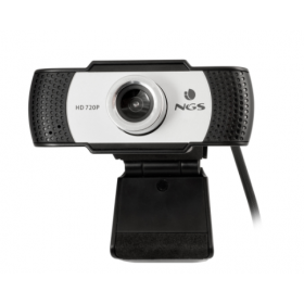 NGS WEBCAM HD 1280X720P, USB 2 MICROFONO INCORPORATO, MES