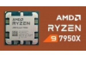 AMD CPU RYZEN 9, 7950X, AM5, 4.50GHz 16 CORE, CACHE 64MB, 170W, WOF