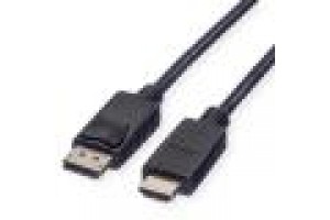 ROLINE GREEN CAVO DISPLAYPORT CABLE, DP - HDTV, M/M, BLACK, 2M