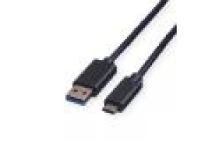 ROLINE GREEN CAVO USB3.2 GEN1, A - C, M/M, BLACK, 1M