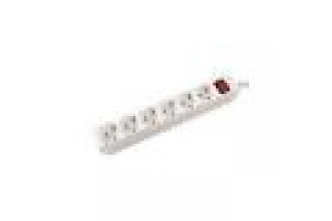 VALUE POWER STRIP, 6X, CON INTERRUTTORI, BIANCO, 1.5M, SHUKO