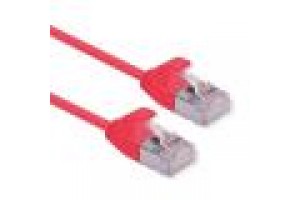 ROLINE GREEN CAVO U/FTP DATACENTER PATCHCORD CAT.6A CLASS EA, LSOH/TPE, SLIM, ROSSO, 0.15M