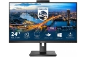 PHILIPS MONITOR 23,8 LED IPS 16:9 FHD 4MS 250 CDM VGA/DVI/DP/HDMI WEBCAM PIVOT MULTIMEDIALE