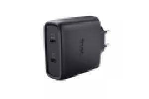 TRUST MAXO 65W 2P USB-C GAN CHARGER BLK