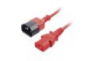 LINDY PROLUNGA IEC C-13 A C-14 ROSSO, 1M