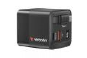 VERBATIM ALIMENTATORE GAN CHARGER DA MURO 65W 2 PORTE CON CAVO INCORPORATO