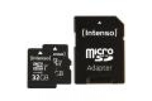 INTENSO MICRO SD UHS-I  PREMIUM CON INCL SD ADAPTER 32GB CONFEZIONE DA 2 PEZZI