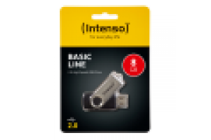 INTENSO PEN DISK 8GB USB 2.0 BASIC LINE BLACK