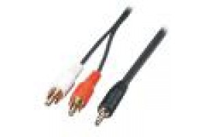 LINDY CAVO AUDIO STEREO 2XRCA M/M 3,5MM 2MT